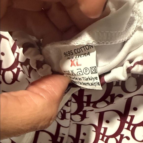 Black Floral Logo Tee and Burgundy Monogram Pants set - Picture 9 of 9